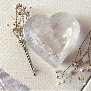 Clear Quartz Bowl | Heart shaped bowl | Crystal bowl